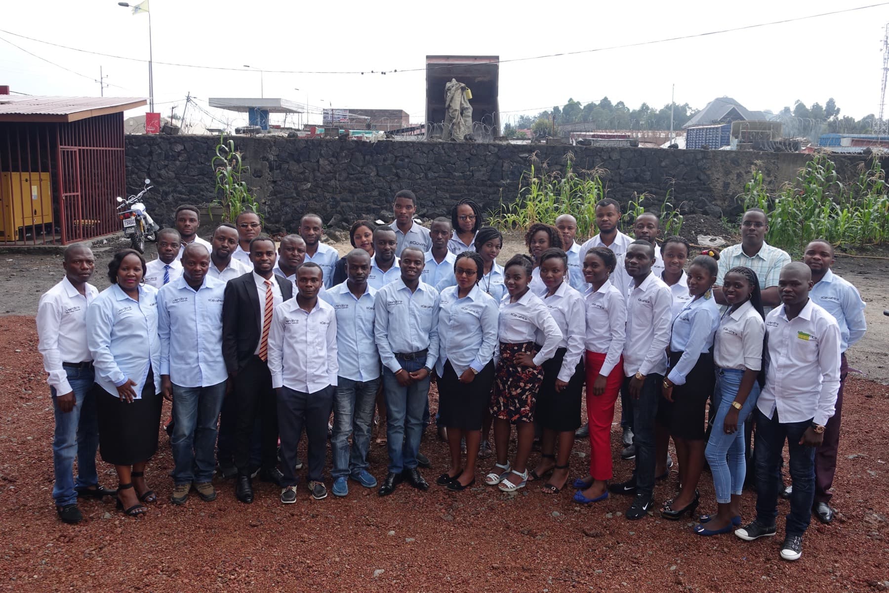 The eGov Africa operations team in the Democratic Republic of Congo.